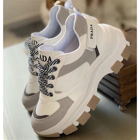 tenis prada cinza|prada ladies sneakers.